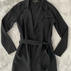 Banana Republic Wool Blend Trench Coat Style Belted Long Sweater, Size XS